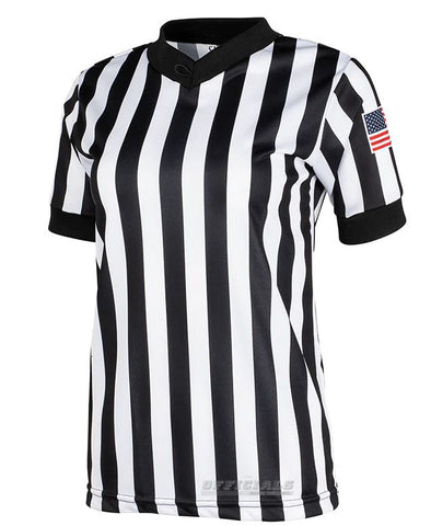 Shirts: Smitty MADE IN THE USA Women's Dye-Sublimated Micro Mesh V-Neck Shirt (ST-USAVF)