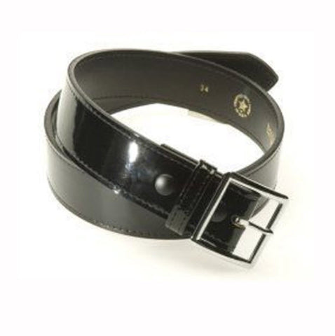 Belts: Boston Leather 1 3/4" Black Premium High Gloss (B-1P)