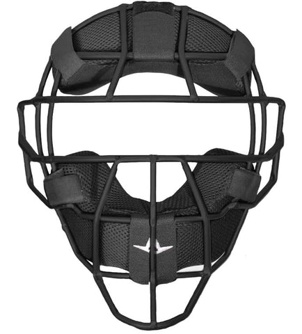 Face Mask: All Star S7™ Steel Umpire Mask with LUC Pads Black Frame (FM-4000)