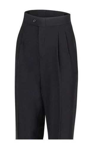 Pants:  Smitty Women's Official's Black, Beltless Pants -- Pleated or Flat Front (PT-2WP)
