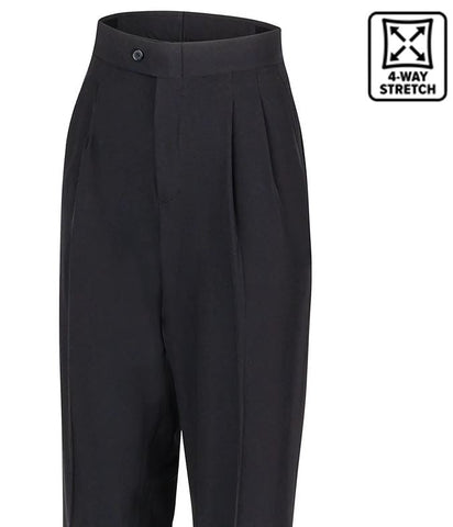 Pants: Smitty Women's Premium Four-Way Stretch NBA Style Flat Front Pants (PT-4WS)
