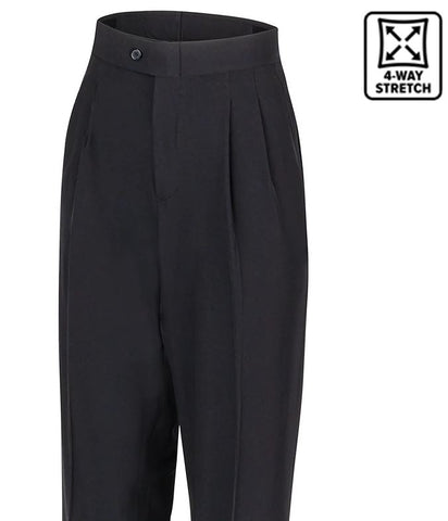 Pants: Smitty Women's Premium Four-Way Stretch Pleated Pants (PT-4WP)