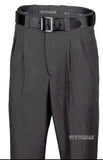Pants:  Smitty Charcoal Grey, Pleated Standard Umpire Pants w/Expander Waistband:  Combo, Plate or Base;  (PT-SCE)