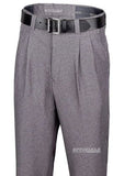 Pants:  Smitty Charcoal Grey, Pleated Standard Umpire Pants w/Expander Waistband:  Combo, Plate or Base;  (PT-SCE)