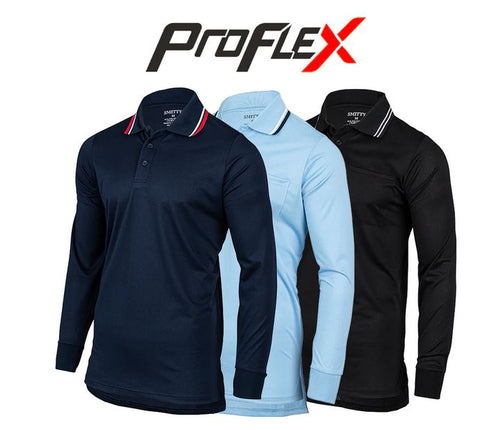Shirts:  Smitty Pro Knit Long Sleeve Umpire Shirts (ST-LSB)