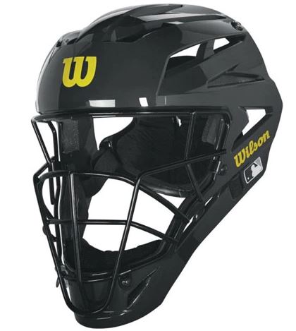 Face Mask:  Wilson MLB Pro Stock Steel Hockey Style Face Mask (FM-SHOCK)