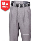 Pants:  New! Smitty Charcoal or Heather Grey, Tapered-Fit, Premium Lightweight,  Pleated Umpire Base Pants (PT-367P)