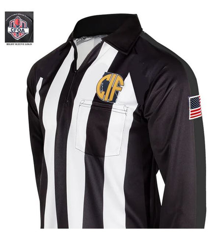 Shirts:  Smitty California CIF/CFOA Logo Long Sleeve Football Shirts (ST-CA 161 CIF LS)