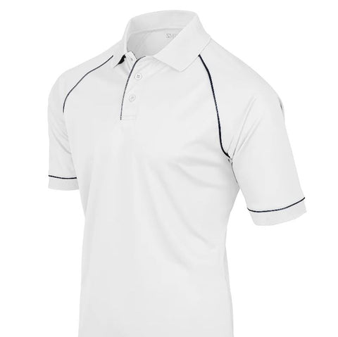 Shirts:  White Volleyball Shirt with piping (ST-VB White)