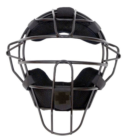 Face Mask:  +POS® ZRO-G Lightweight Pro Umpire Mask with Cool Mesh Pads (ZRO-G MBK)