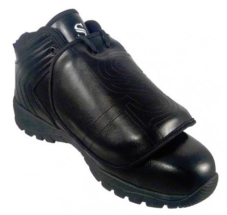 Shoes: Smitty Mid-Cut Umpire's Plate Shoes -- Solid Black (SH-SP)