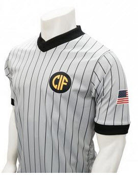 Shirts CA:  Smitty California CIF Logo MADE IN THE USA Grey Dye-Sublimated Short Sleve Shirt (ST-CAG)