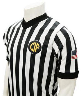 Shirts CA:  Smitty MADE IN THE USA California CIF Logo Dye-Sublimated V-Neck Shirt (ST-CAV)